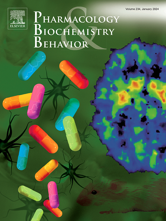 Go to journal home page - Pharmacology Biochemistry and Behavior